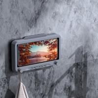 Bathroom Phone Holder Mobile Phone Storage Box Waterproof Phone Holder Touch Screen Phone Case For Shower Wall Mount Phone Holder