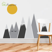 Cartoon Mountains Wall Sticker Kids Room Decoration Bedroom Decor Living Room Wall Decor Home Decor House Decoration Stickers