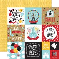 Remember The Magic Double-Sided Cardstock 12"X12" 4"X4" Journaling Cards