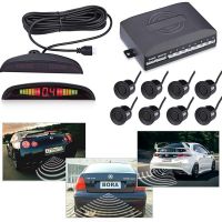 8 Parking Sensors LED Display Car Backup Reverse Radar System Warning Alarm Kit car Accessories Alarm Systems  Accessories