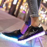 【Ready Stock】 ❃ C40 AIME Men/Women students dance luminous shoes USB rechargeable led light sneaker Womens Shoes