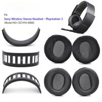 Ear Pads Earpads Cushion Earmuffs With Headband for Sony PS3 Wireless Stereo Headset Playstation 3 ( CECHYA-0080)