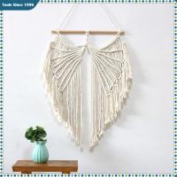 พรมปีกนางฟ้าลอฟเวอร์ฉากด้านหลังแขวนผนัง Macrame ที่ทำด้วยมืองานแต่งงาน