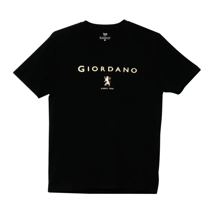 Sales promotion GIORDANO Men's Lion Logo Tee (01090204) Signature