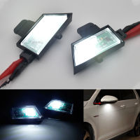 LED กระจกมองข้างชั้นพื้นโคมไฟบ่อยินดีต้อนรับแสงไม่มีข้อผิดพลาดสำหรับ VW G Olf 7 MK7 VII ตัวแปร Sportsvan T Ouran II MK2 2ชิ้น