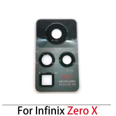 สำหรับ Infinix Zero X/ Zero X Pro X6810 X6811 X6811B ฝาหลังกล้องมองหลังฝาครอบเลนส์แก้วพร้อมกาวสติกเกอร์ซ่อมแซมชิ้นส่วน