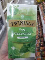 Twinings Pure Peppermint Tea ทไวนิงส์ เพียวเปบเปอร์มินท์ น้ำหนัก 50 กรัม(2 กรัมx25ซอง)