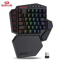 Redragon K585 DITI Wireless One-Handed Mechanical Keyboard 42 Keys 2.4Ghz RGB Gaming Keypad Detachable Wrist Support for PC Game