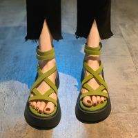 2023 Summer New Versatile Roman Sandals, Matsuke Thick Sole Beach Shoes, Comfortable Womens Sandals for External Wear