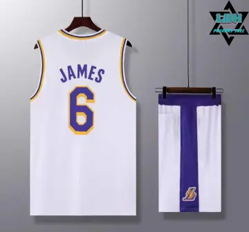 Amdrabola Lakers Lebron James Children's Basketball Jersey Kit