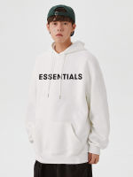 GEMMMA  ตัวอักษรง่ายๆ letter print Printed Hoodie ชาย เสื้อคลุม เสื้อฮู้ด oversize T0010