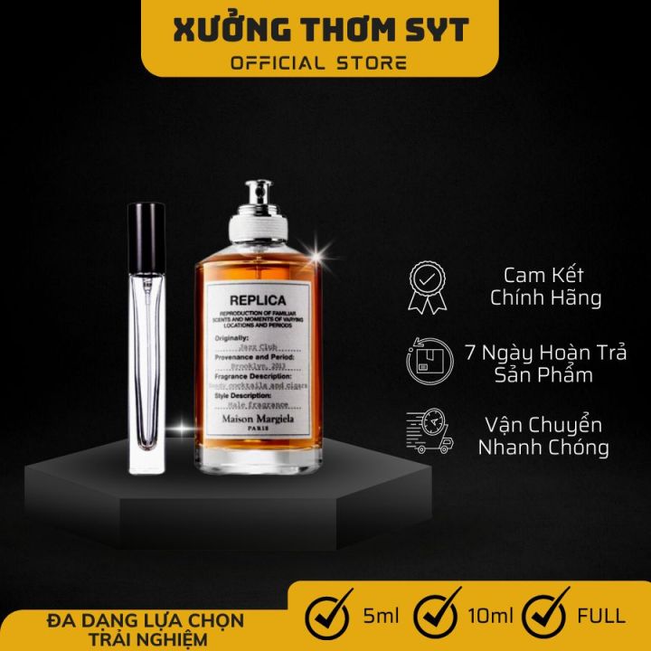 Nước hoa nam cao cấp chính hãng Rep Jazz Club [5/10/100ml] thơm giữ mùi lâu  48h 