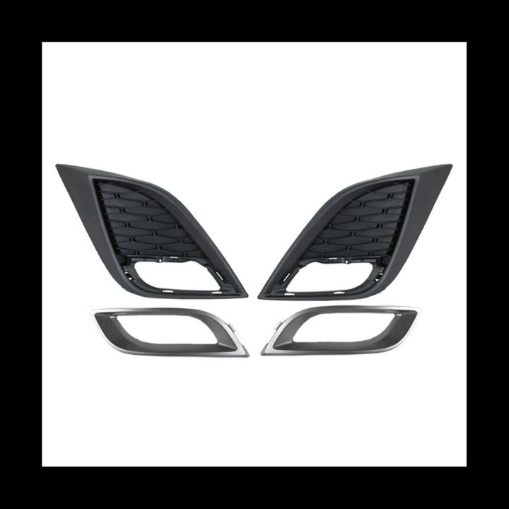 1pair-car-front-bumper-fog-light-grille-fog-lamp-grill-cover-with-chrome-frame-for-mazda-3-2010-2011