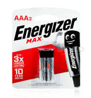 ถ่านอัลคาไลน์ เอเนอไจเซอร์แม๊กซ์ E92 AAA แพ็ก 2 ก้อน (Energizer Max Alkaline E9 AAA BP2)