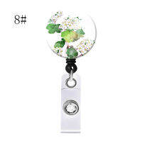 Students Flower Card Doctor Badge Reel Clip ID New Style Oil