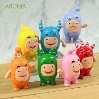 Aroma ฟิกเกอร์พีวีซีตุ๊กตาการ์ตูน Oddbods ของเล่นสําหรับเด็ก 7ชิ้น/ชุด QC8191602