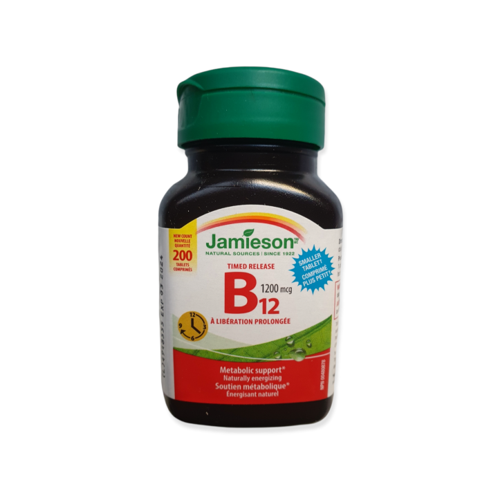 Jamieson Vitamin B12 1200mcg, Timed Release, 200tablets Lazada PH
