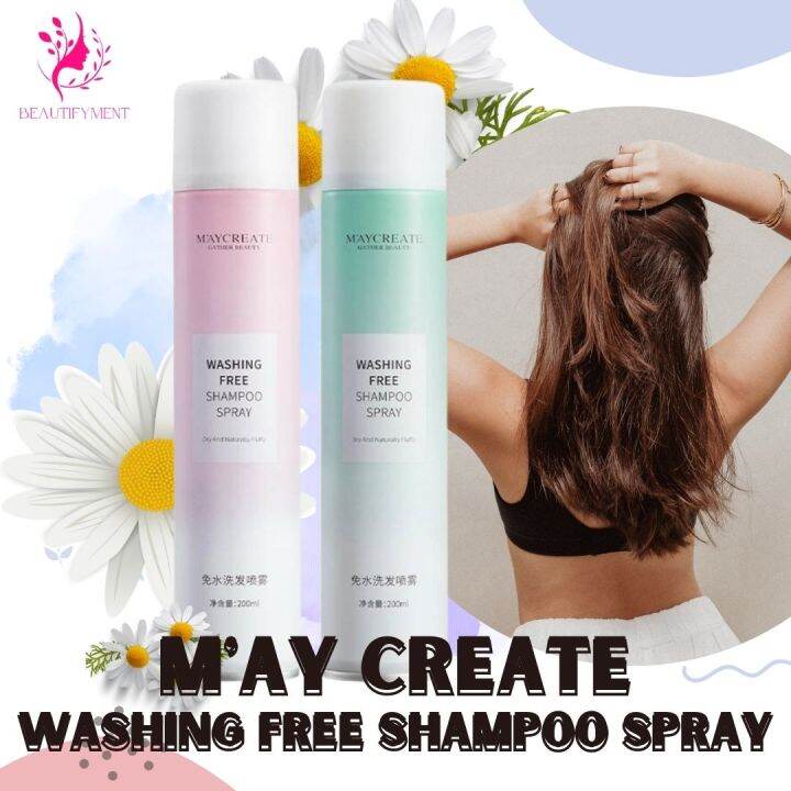 MAYCREATE Washing Free Shampoo Spray Dry And Naturally Fluffy Hair Care