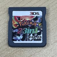 เกม DS 23 In 1การ์ดความจำชุดโปเกมอนสำหรับ NDS 3DS เครื่องเล่นวิดีโอเกมภาษาอังกฤษเกมการ์ดเวอร์ชันเรา