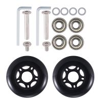 75MmX 24Mm Luggage Suitcase Replacement Wheels , PU Swivel Caster Wheels Bearings Repair Kits, a Set Of 2