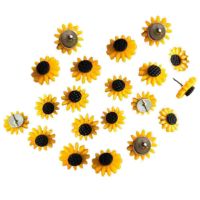 Sun Flower Pin Push Pins Decorative Cork Board Desk Decorations Women Office Delicate Thumbtacks Clips Pins Tacks