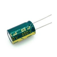 【YF】ﺴ◄  4pcs/lot 450v 68UF 450v68UF Low ESR/Impedance high frequency aluminum electrolytic capacitor size 16x25 20