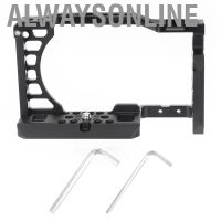 Alwaysonline Camera Cage Aluminium Alloy Camera Video Cage for Sony A6000 / A6100 / A6300 / A6400 / A6500