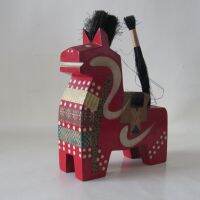 Horse dolls of Japan Yahata-uma ม้าไม้แกะ แดงมงคล