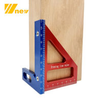 Woodworking Square Aluminum Alloy Protractor Miter Triangle Ruler 4590 Degree Layout Measuring Tool Saw Table Height Gauge