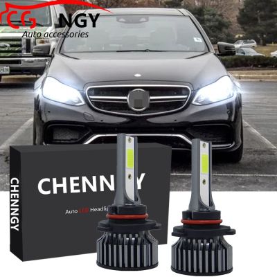 หลอดไฟหน้ารถยนต์ LED 6000K 12V-24V สีขาวสว่าง สําหรับ Mercedes-Benz E-Class (W212) ปี 2010-2014 Qty2 2PCS