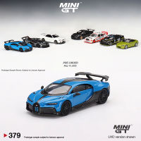 MINI GT 1:64รุ่นรถ Chiron Pur Sport Alloy Die-Cast Super Running Car-Blue #379 LHD