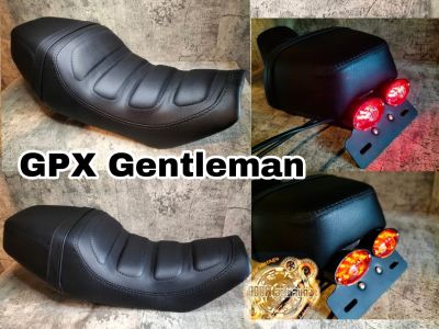 เบาะแต่ง gpx gentleman 200 cc เบาะตรงรุ่นใส่ได้เลย (เหมาะสำหรับรถมอเตอร์ไซต์สไตล์วินเทจ) รุ่น gpx gentleman