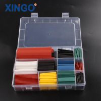 6 Colors 300PCS Polyolefin 2:1 Halogen-Free Heat Shrink Tubing Tube Assortment Sleeving Wrap Tubes Cable Management