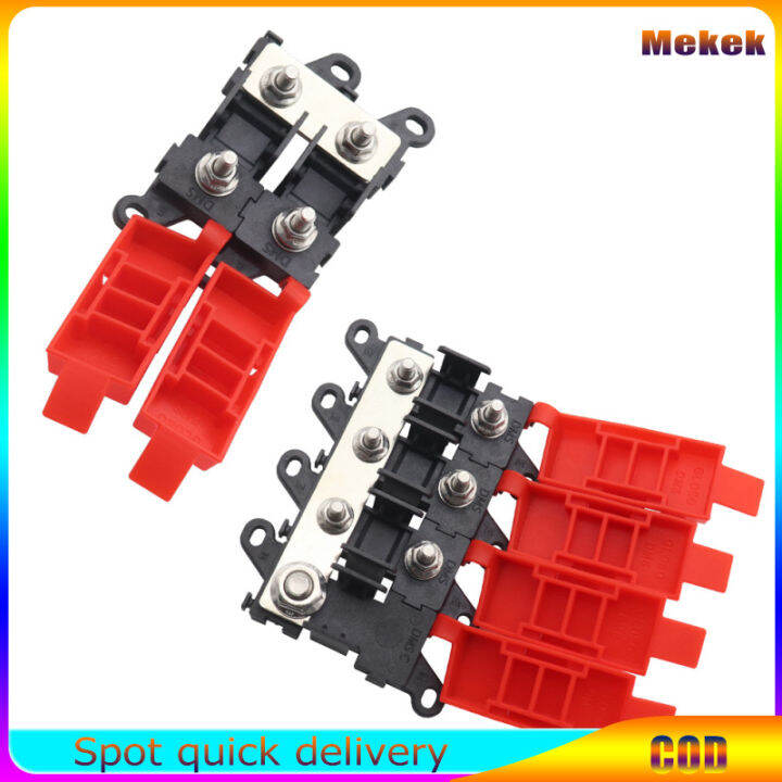 BDFS Fuse Holder Block 200A Flat Type Fuses Holder Boxes Bolt Fixed