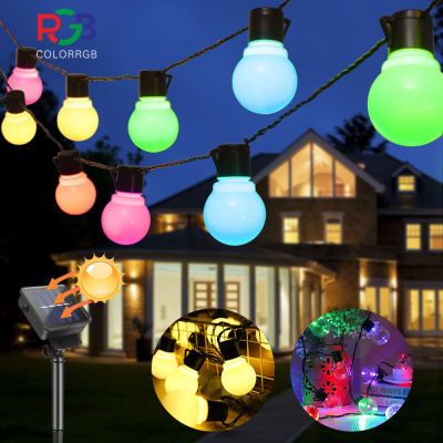 Solar string lights outdoor 102030 LED G50 Globe String Light Safe Convenient And Durable Fairy Light String Light Outdoor