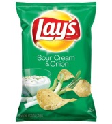 Snack Sour Cream & Onion Lays 184.2 gram- Nhập khẩu Mỹ