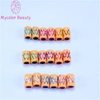 MYCOLOR 30pcs/set พลาสติกทำจากพลาสติก ลูกปัดผมเดรดล็อค หลากสี วินเทจ ลูกปัดถักผม การทำเครื่องประดับ ฮิปฮอป ลูกปัดหลุมใหญ่ ผู้หญิง/เด็กผู้หญิง/เด็ก