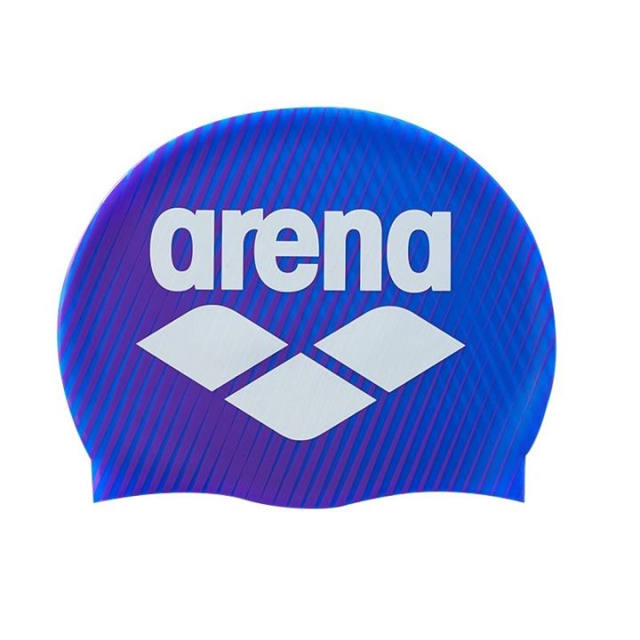 หมวกว่ายน้ำซิลิโคนกันน้ำสำหรับทั้งชายและหญิงพิมพ์ลาย-arena-arena-fashion-arena