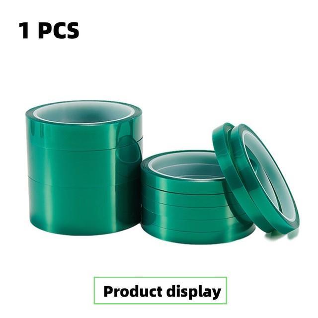 33m-green-pet-film-tape-high-temperature-heat-resistant-pcb-solder-smt-plating-shield-insulation-protection-adhesive-tape