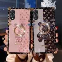 TYH เคสป้องกันการสั่นสะเทือน,เคสโทรศัพท์การ์ตูนหมีแฟชั่น A78 OPPO 4G 5G เคสป้องกันการสั่นสะเทือน