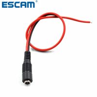 【】 Invitar Solution ESCAM ปลั๊กตัวเมีย5.5*2.1ปลั๊กแบบ Mm DC 12V สายเกลียวอะแดปเตอร์พร้อมแกนทองแดงแท่งสำหรับขั้วต่อกล้องวงจรปิดกล้องวงจรปิด10ชิ้น