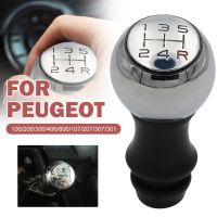 5ความเร็วโลหะผสม MT เกียร์ Shift Stick Knob สำหรับ Peugeot 106 206 207 306 307 407 408 508