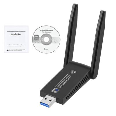 Wireless Network Card USB 3.0 WiFi Adapter Easy to Install Wireless Adapter WiFi Dongle for Web Browsing and Online Game impart