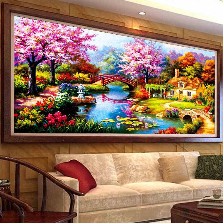 5D Diamond Painting Flowers Animal Cross Stitch Craft Living Room DIY Decoration 