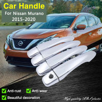 Afor Nissan Murano Z52 P42M 2015 2016 2017 2018 2019 2020มือจับประตูโครเมี่ยมครอบตัดสติกเกอร์รถจัดแต่งทรงผมอุปกรณ์ตกแต่ง