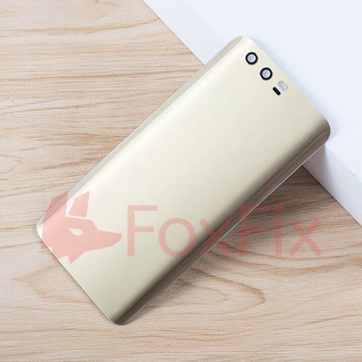 foxfix-สำหรับ-honor-9ฝาหลังกระจกประตูแบตเตอรี่อะไหล่แผงหลังตัวเรือนด้านหลัง-stf-l09สติกเกอร์กาว