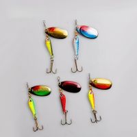 【LZ】❈✇﹊  Isca de pesca com colher e agudos gancho isca artificial wobbler alimentador carpa spinnerbait 9g conjunto de 5 peças