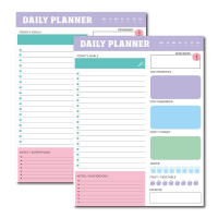 Schedule Planner Stickers Time Management Memo Pad Tearable Memo Pad English Memo Pad Weekly Planner Notebook