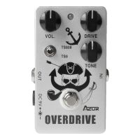 CP-76ตัวกรีดร้องท่อแพดเดิลกีตาร์ Overdrive สีเงินแบบกัปตันเสียงเอฟเฟกต์แบบ9โวลต์ TS808เหยียบหรือการตั้งค่า TS9กีตาร์อุปกรณ์บายพาสที่แท้จริง