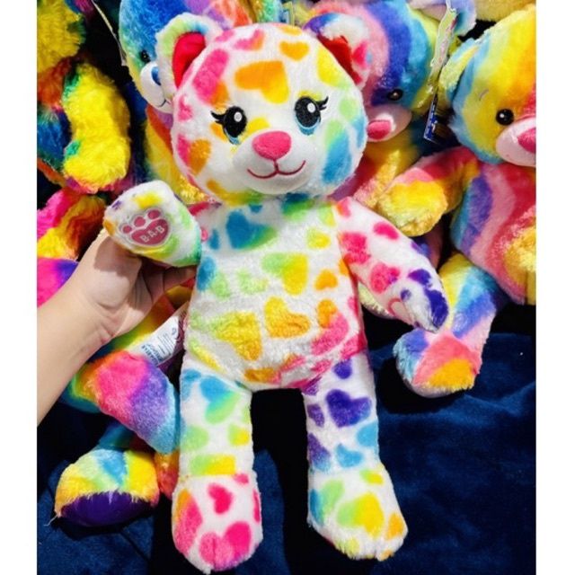 ขายดี-ตุ๊กตาหมีบิ้วอะแบร์-สีรุ้ง-น้องแมว-เรนโบว์เฟรน-build-a-bear-สินค้ามือสองคุณภาพสูงนำเข้าจากอเมริกา